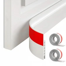 SYIPO 2 Pack Under Door Draft Stopper, 39" Premium Door Sweep Seal Strip Door...