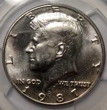 1987-D Kennedy Half Dollar PCGS MS66
