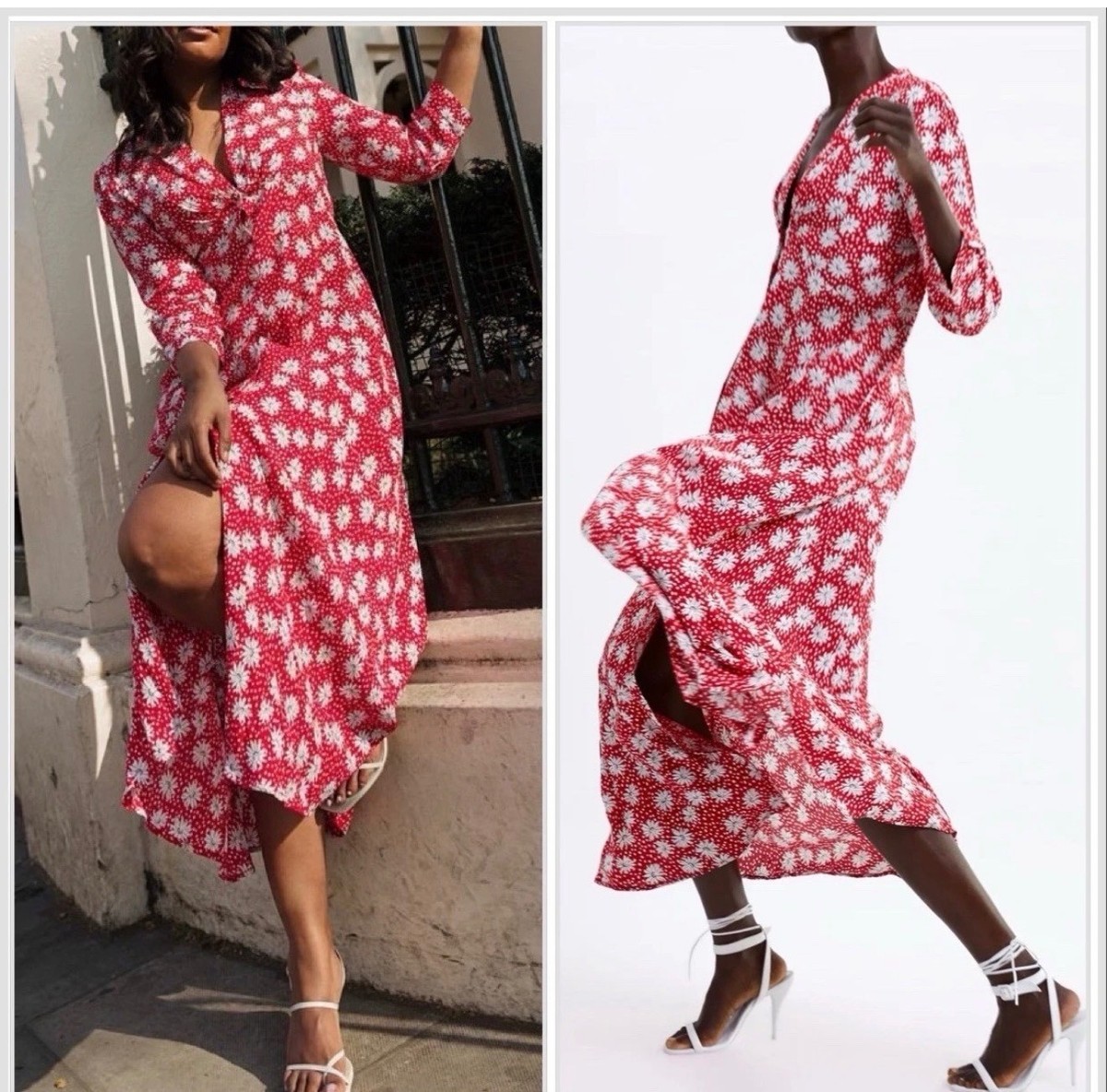 strapless open back dress Red Lace Knee Length Party Dress , Cute V Back Formal Dress, Teen Home –  Cutedressy main image 1