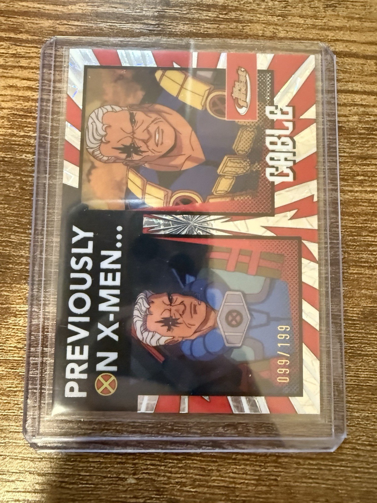 Marvel Topps Finest X-Men 97 Previously On X-men Cable /199
