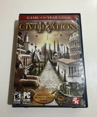 Sid Meier's Civilization 4 Discs PC CD-ROM Game of the Year Edition
