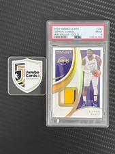 LeBron James 2020-21 Panini Immaculate Game Worn Materials Gold 10/10 PSA 9