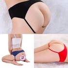 Set of 3 Sexy Ladies Open Butt Panties stretch waist 20" - 28" red, black, blue — photo 1