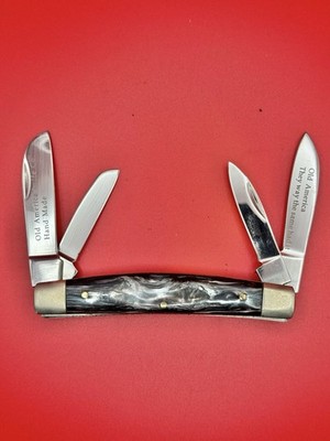 New Rough Rider 440 Congress 4 Blade Amber Celluloid Handles