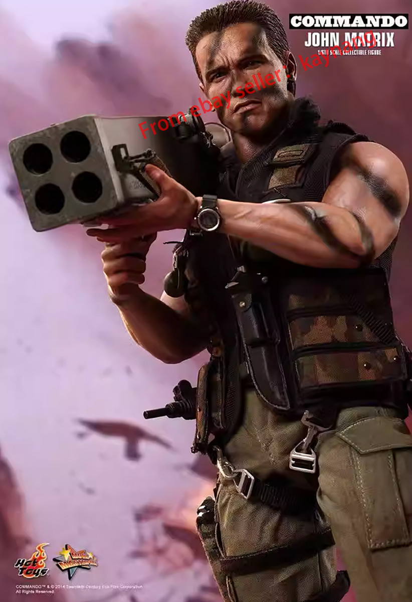 ホットトイズ　コマンドー1/6 ジョンメイトリックスHotToys Hot Toys MMS276 Commando 1/6 Scale John Matrix Action Figure Toy
