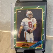 Topps 1986 Steve Young #374 Tampa Bay Buccaneers Rookie Base C* Copyright Line