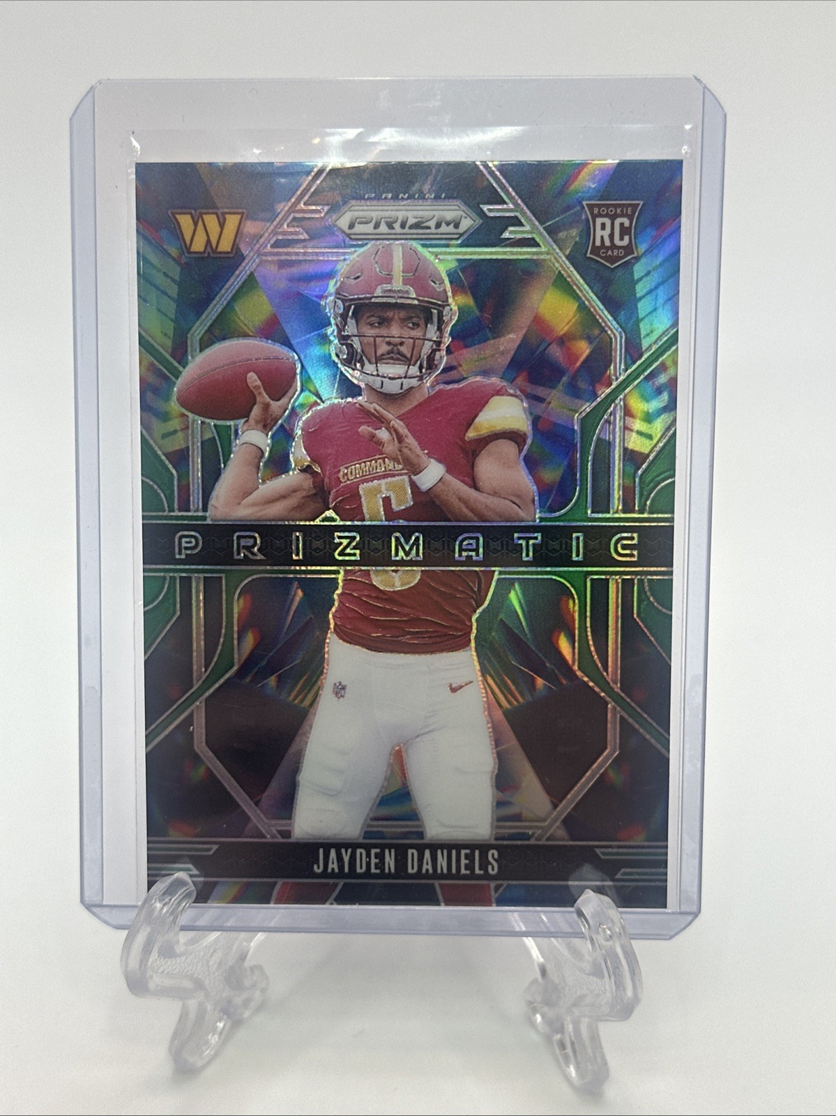 2024 Panini Prizm - Prizmatic Silver #3 Jayden Daniels (RC)