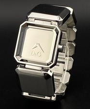 Vintage Dolce & Gabbana D&G Square St. Steel Mirror Dial Aesthetic Dance Watch