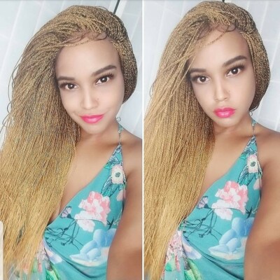 360 Lace Micro Twist Wig In Gold Ebay