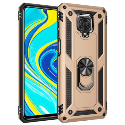 For Xiaomi Redmi Note 13 12 11 Pro Mi 13T 12T Armor Ring Stand Hybrid Case Cover