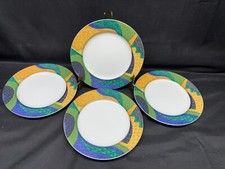 Studio Nova "MADAGASCAR" Japan ~ YAO61 ~ Set of 4 ~ Salad Plates ~ 7 1/2"
