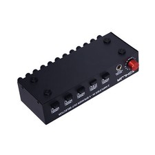 Amplifier Speaker Splitter Stereo Audio Switcher Box Selector 2-IN-4-OUT Passive