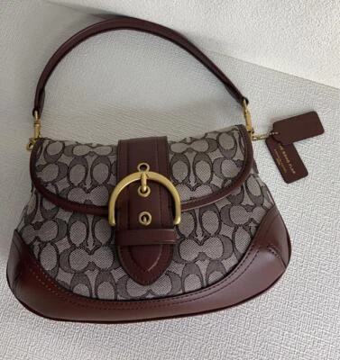 極美品 Coach Soho Brown Shoulder Hand Bag Glovetanned Leather Soho Bag 25: Handbags: Amazon.com