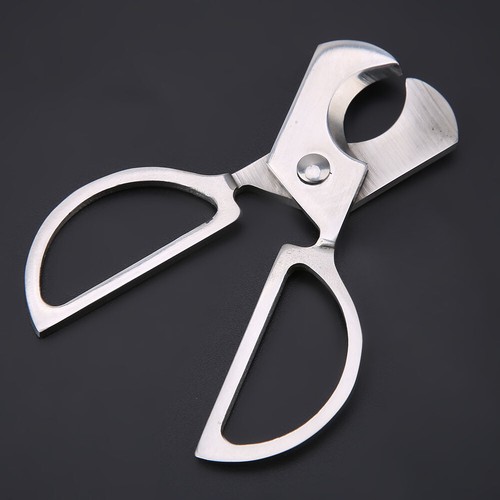 Cuchillo cortador de cigarros portátil de bolsillo de acero inoxidable de doble hoja herramienta de tijeras - Imagen 3 de 7