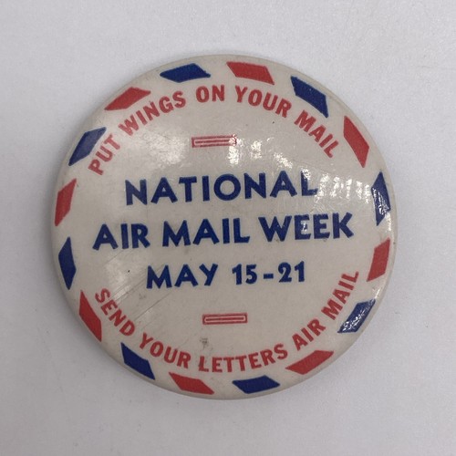 Vintage USPS National Air Mail Week Knopfstift