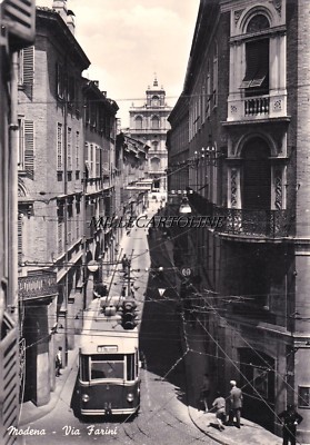 MODENA: Via Farini 1955 - Trolleybus