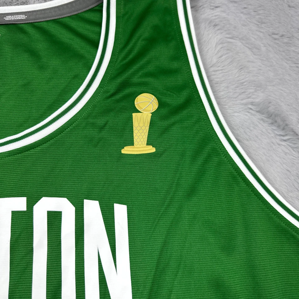 波士顿凯尔特人队球衣男式 5XL 绿色总决赛徽章杰森·塔图姆狂热分子 NBA — 第 4/4 张图片