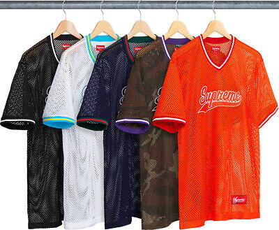 Supreme Mesh Baseball Top SS18 Navy/Woodland Camo (SS18KN9 Supreme Mesh Baseball Top SS18 Navy/Woodland Camo (SS18KN9
