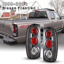 1998-04 Tail Lights Clear for Nissan Frontier Pickup Rear Brake Lamps Left+Right