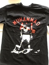 Muhammad Ali Brand Men's Black T-Shirt Size Medium NWT 