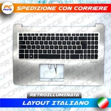 TASTIERA TOPCASE ORIGINALE ASUS 90NB0FL1-R33IT1 MX580VD N580GD RETROILLUMINATA