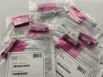 Cisco SFP-10G-SR  SFP+ MMF 10GBase-SR 850nm Transceiver Module 1 Year Warranty