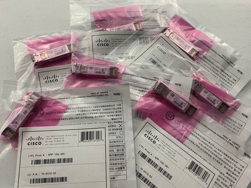 Cisco SFP-10G-SR SFP+ MMF 10GBase-SR 850nm Transceiver Module 1 Year Warranty - 第 1/6 張圖片