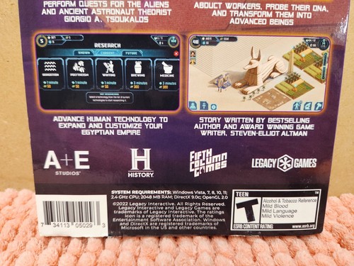 Legacy Games "Ancient Aliens The Game" PC Game DVD ROM + Digital Code History - Picture 5 of 6