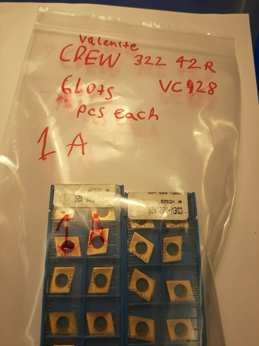 VALENITE CARBIDE INSERT CDEW-322.42R VC928, 10 PCS, MADE IN USA - Imagen 5 de 5