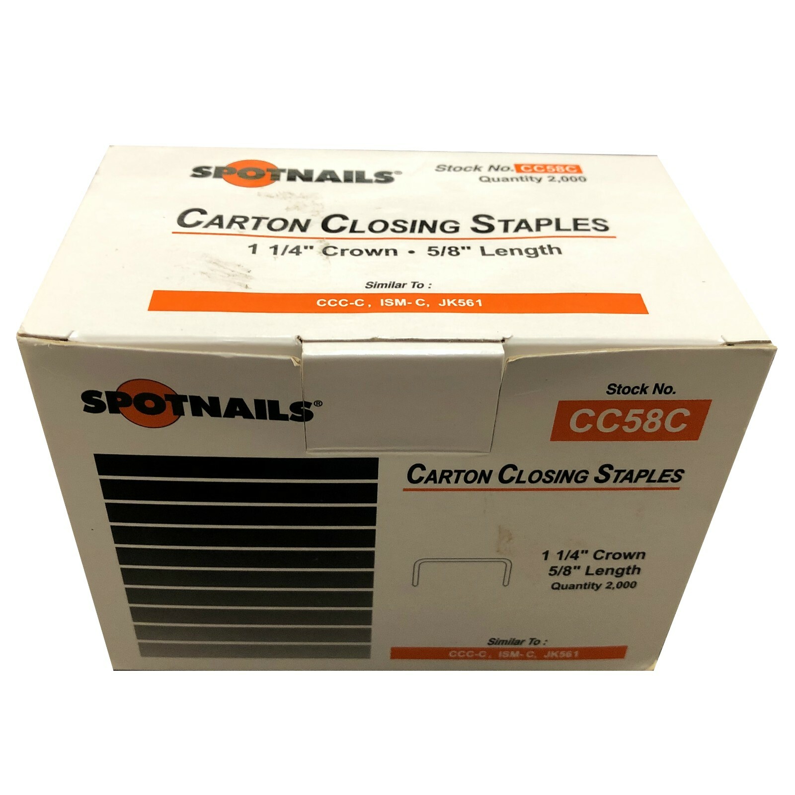 CC58C Carton Closing Staple,1-1/4