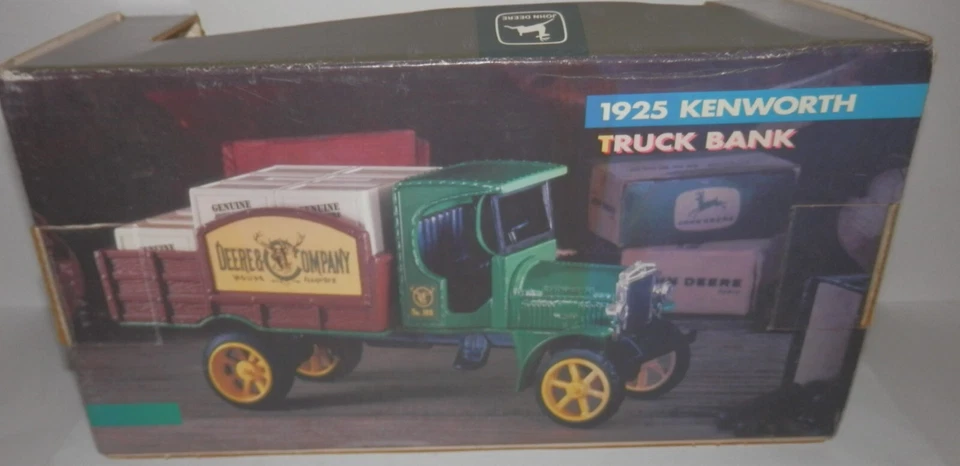 Ertl 1: 30 1925 年约翰迪尔肯沃斯卡车银行 #5689 全新带盒 — 第 3/4 张图片
