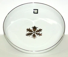 3 Pcs Set La Vrai Porcelain Snowflake Berry Bowl Set ~ White & Silver **NEW**