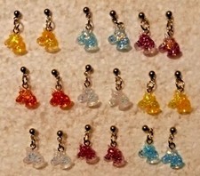 Children  s Unicorn Earring Set - 3 Pairs of Colorful Studs, Ages 5 