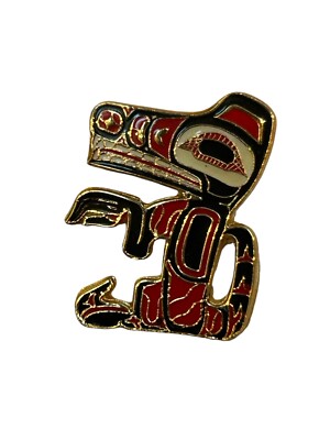 NEW Sandy Cove Wolf Lapel Pin Canada Kay Franklin Souvenir Symbol Wisdom Courage