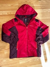 Youth Swiss Tech Winter Jacket  Size XXL (18) Hoodie, Lined, Red Zip Up