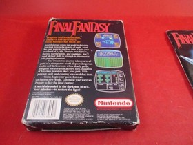 Final Fantasy (Nintendo NES, 1990) COMPLETE w/ Box manual game maps WORKS! #E