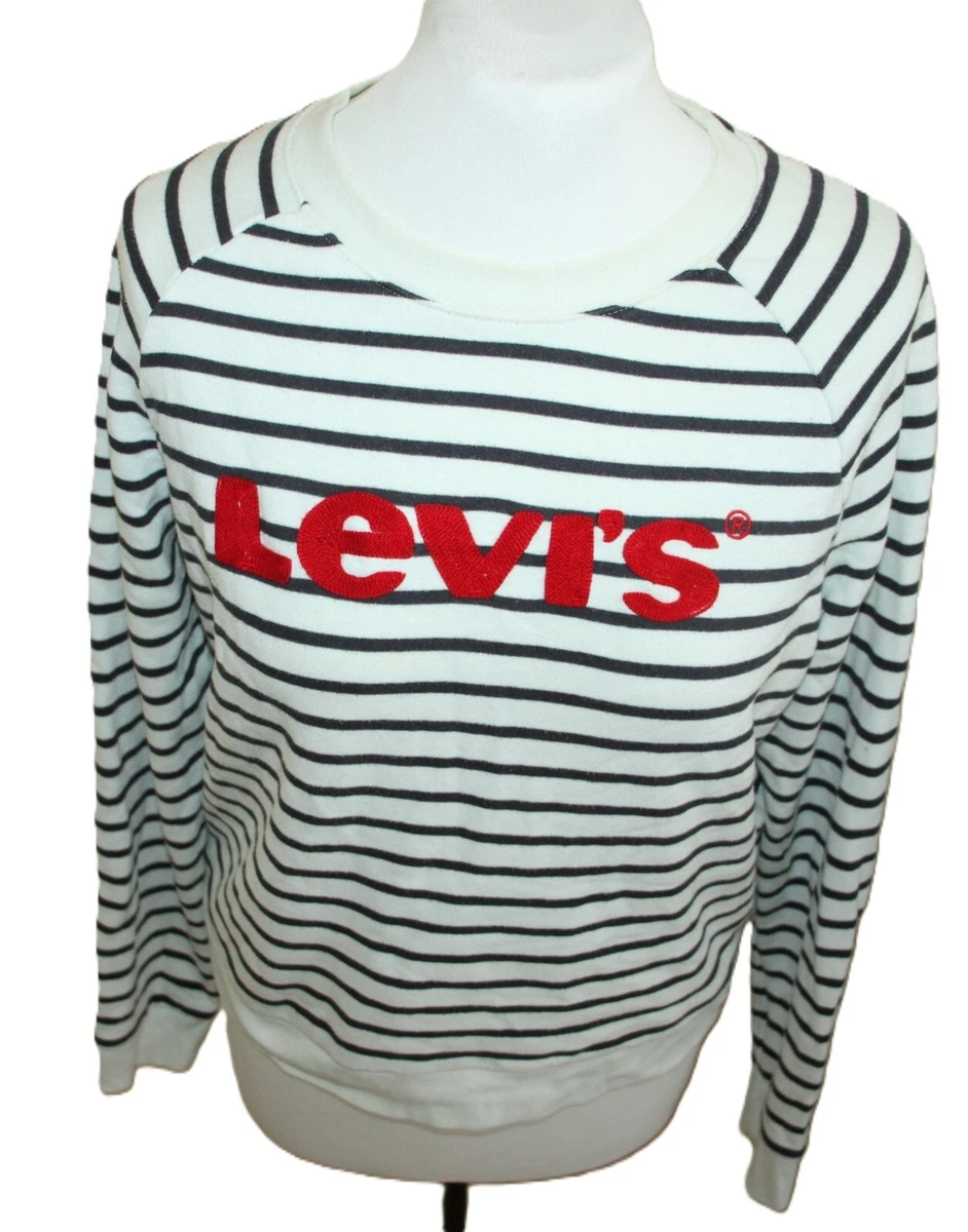 Tensione in-Maglia girocollo a righe - rosso/bianco – White Mood