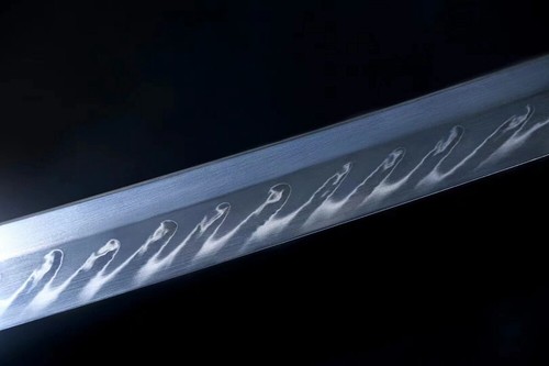 Handmade Japanese Tachi Samurai Katana Sword T10 Steel Clay Tempered Blade Sharp - Picture 5 of 10