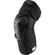 Open Box 100% Adult's Surpass Motorcycle Knee Guard Black Size Large