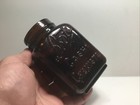 Large Antique Dark Rich Amber Boots Cash Chemists Jar.