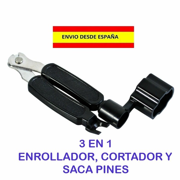 GUITARRA ENROLLADOR CORTADOR DE CUERDAS 3 EN 1 F�CIL UKELELE VIOL�N AC�STICA PIN