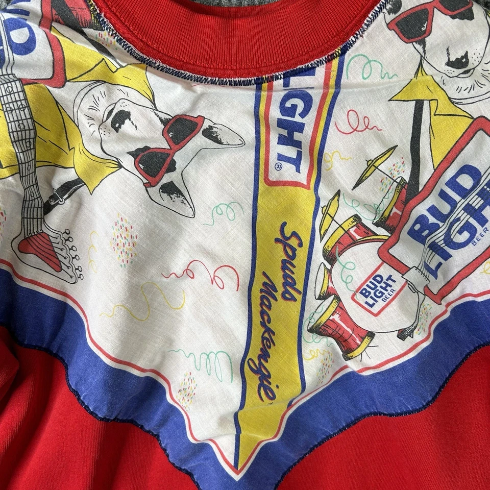 Sudadera personalizada vintage 1988 Bud Light Spuds Mackenzie para mujer grande EE. UU. Foto 2 de 4