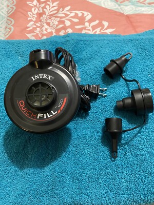 Intex Quick Fill AC Electric Air Pump Indoor W/3 Interconnected