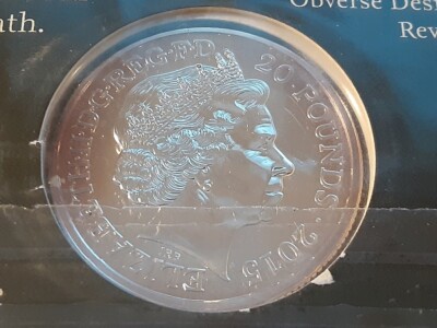 2015年 イギリス チャーチル逝去50周年 20ポンド 記念銀貨 2015年 イギリス チャーチル逝去50周年 20ポンド 記念銀貨 20