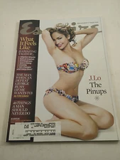 August 2003 ESQUIRE Jennifer Lopez Retro Pin-Up Cover + Peta Wilson