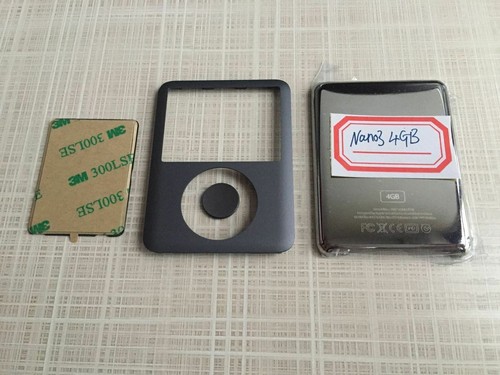 FRONT + BACK Housing Case Cover Plate Panel for iPod Nano 3 3rd Gen 4GB GRAY - Picture 4 of 6