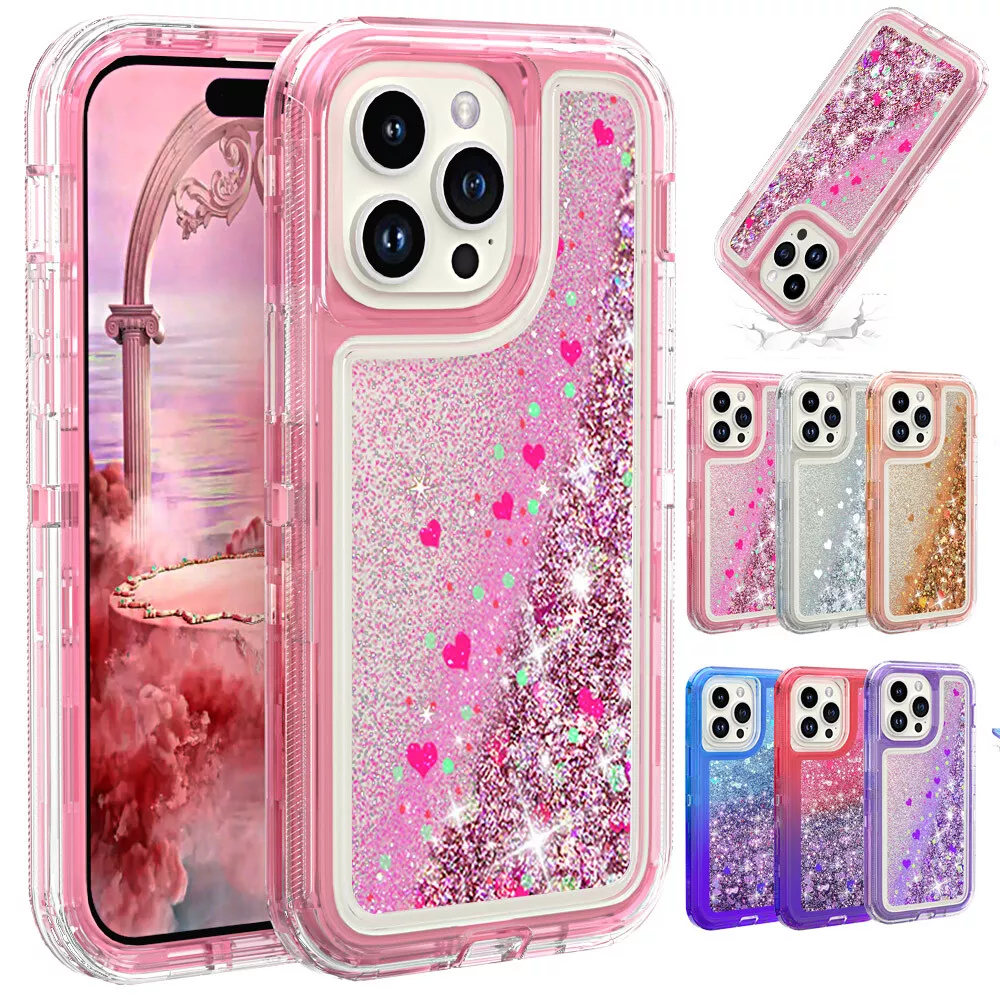 CLEAR Shockproof Pink Phone Case For iPhone 15 14 13 12 11 Pro Max 15 Plus  Cover