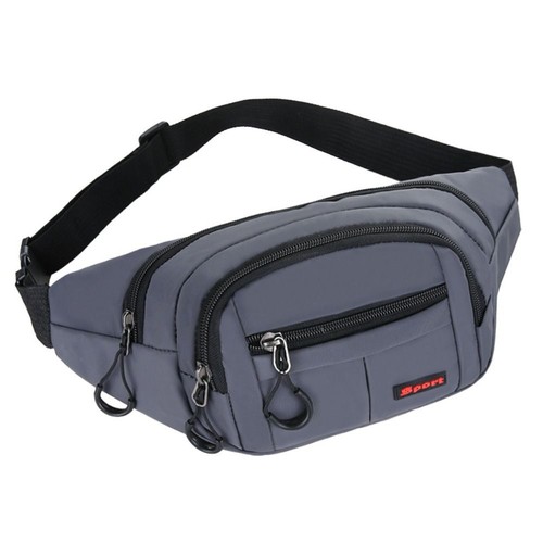 Solid Color Sports Waist Bag Waterproof Fanny Packs Crossbody Chest Bag - Zdjęcie 12 z 12