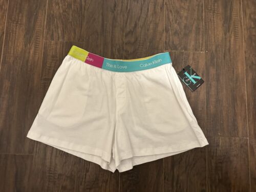 calvin klein This Is Love White Shorts Sleepwear Size XS MSRP $49.50 - Picture 3 of 7
