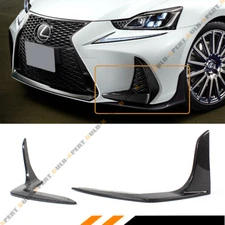 FOR 2017-20 LEXUS IS200T IS350 IS300 F SPORT CARBON FIBER FRONT BUMPER SPLITTERS
